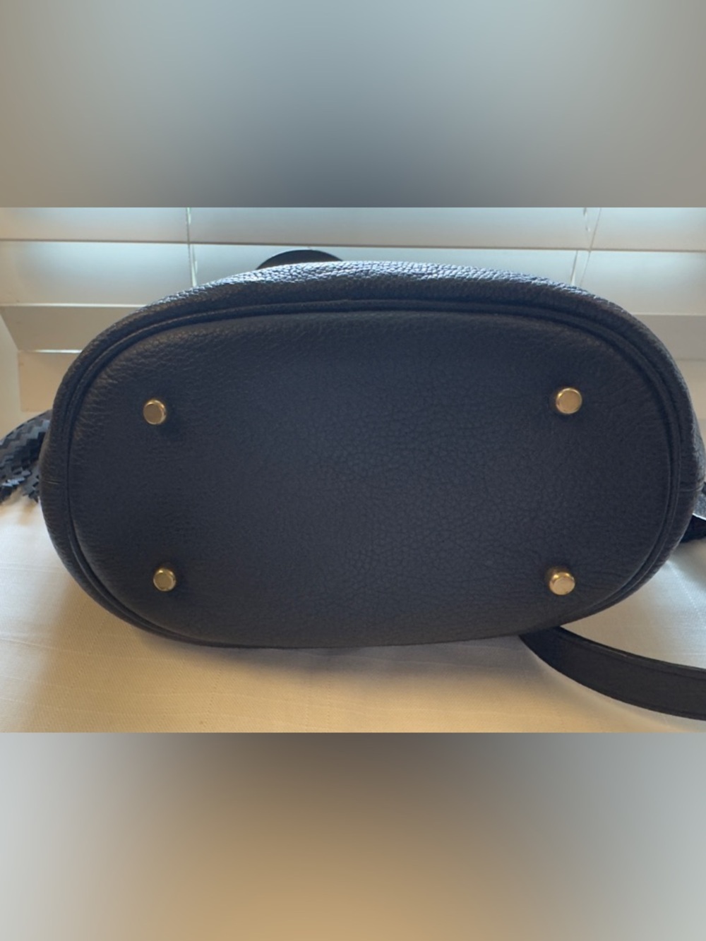 Coach Black/Brown Leather Turnlock Bucket Bag-Saddle Brown Interior- Style 91122 - Picture 9 of 15